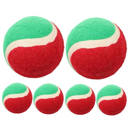 Sosoport 6 Stücke Weihnachten Tennis Bälle für Hunde Haustier Interaktive Spielzeug Bounce Apportieren Kauen Zahnen Welpen Spielzeug Hund Sport Aktivität Sosoport 6 Stücke Weihnachten Tennis Bälle für Hunde Haustier Interaktive Spielzeug Bounce Apportieren Kauen Zahnen Welpen Spielzeug Hund Sport Aktivität von Sosoport