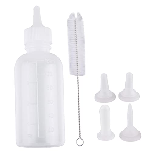 Sosoport 6-teiliges Haustier-stillflaschen-Set 120 Ml Sichere Silikon-fütterungsflasche Für Hunde Und Katzen Tragbares Stillzubehör von Sosoport