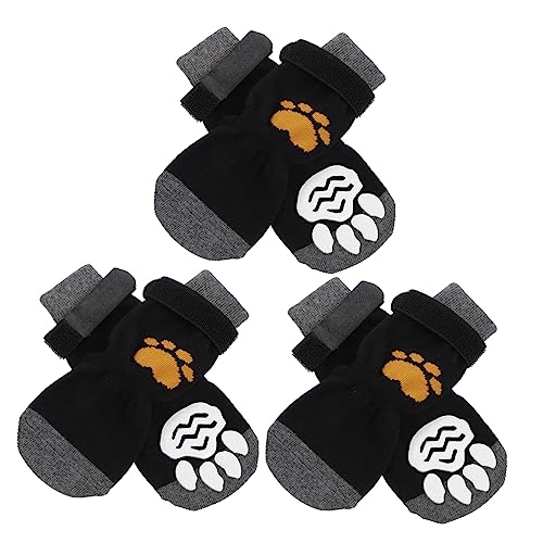 Sosoport 6er-Pack Hundesocken Wärmend Für Die Pfoten Von Haustieren rutschfest Kratzfest Für Den Innenbereich Für Hunde von Sosoport
