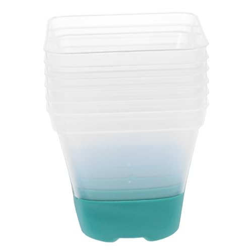 Sosoport 6er-Pack Quadratische Blumentöpfe Quadratische Pflanztöpfe Mit Silikonboden Für Pflanzen Sosoport 6er-Pack Quadratische Blumentöpfe Quadratische Pflanztöpfe Mit Silikonboden Für Pflanzen von Sosoport