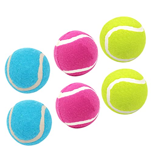 Sosoport 6er-Pack Hundespielzeug Für Hunde – Hundetennis Gummi Für Hunde Welpen-backenzahn Zum Spielen Trainieren Für Drinnen Und Draußen Sosoport 6er-Pack Hundespielzeug Für Hunde – Hundetennis Gummi Für Hunde Welpen-backenzahn Zum Spielen Trainieren Für Drinnen Und Draußen von Sosoport