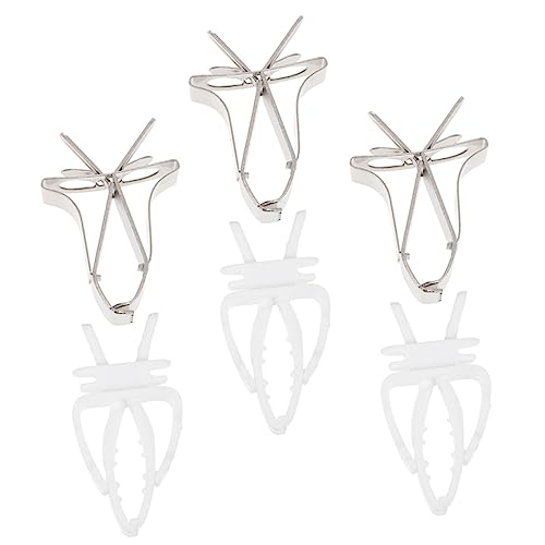 Sosoport 6st Vogel-gemüse-Obst-Halter Käfig Lebensmittelklammern Sprays Kuscheln Reiniger Papageien-gemüseklammern Befestigungsclips Für Früchte Papageienfrucht-Clips Plastik von Sosoport