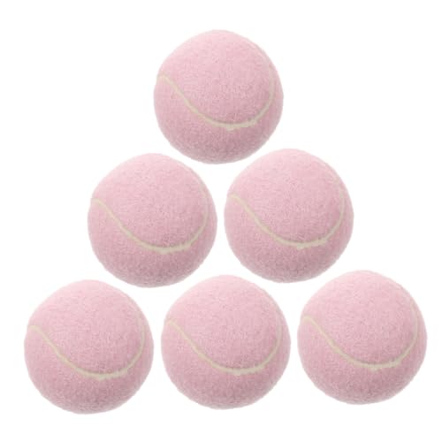 Sosoport 6stücke Elastische Tennisbälle Für Mädchen Hochsichtbare Trainingsbälle Für Anfänger Spielzeug Für Hunde Vielseitig Für Indoor Outdoor-Training von Sosoport