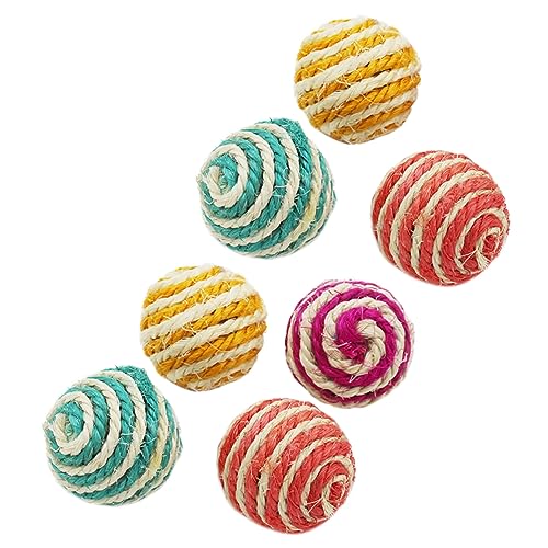 Sosoport 7 Stück Sisalkugel Kätzchen Sisal Kratzen Katze Kauen Katzenspielzeug Katzenspiele Kratzer Ball Kratzspielzeug Für Katzen Katzen-Teaser Katze Kauert Haustierbedarf Sosoport 7 Stück Sisalkugel Kätzchen Sisal Kratzen Katze Kauen Katzenspielzeug Katzenspiele Kratzer Ball Kratzspielzeug Für Katzen Katzen-Teaser Katze Kauert Haustierbedarf von Sosoport