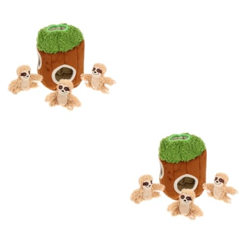 Sosoport 8 STK Haustier Spielzeug Haustier Backenzahn lustig Plüschtier Interactive Dog Toys Rätsel ausgestopftes Tier Hundespielzeug aus quietschendem Fell Kauspielzeug für Hunde singen von Sosoport