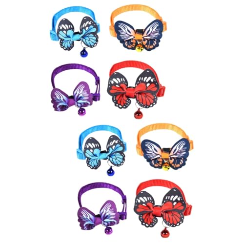 Sosoport 2 Sets Katzenhalsband mit Glocken-Halskette Stilvolles Haustier-Accessoire für Dauerhaften 4 Stück von Sosoport