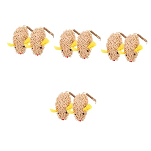 Sosoport 8 STK Katzenspielzeug Süßes -kätzchen-Spielzeug Mäuse Katzenspielzeug Katzen-mäuse-Spielzeug Katzen- -Spielzeug Spielzeugmaus Für Katzen Polygonum Holz Sosoport 8 STK Katzenspielzeug Süßes -kätzchen-Spielzeug Mäuse Katzenspielzeug Katzen-mäuse-Spielzeug Katzen- -Spielzeug Spielzeugmaus Für Katzen Polygonum Holz von Sosoport