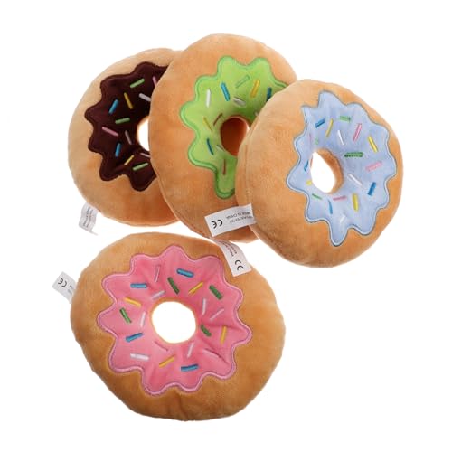 Sosoport 2 Sets Quietschspielzeug Für Hunde Donut Plüschspielzeug Für Welpen Zahnen Kauspielzeug Für Backenzähne Interaktives Quietschspielzeug Für Hunde 4 Stück X 2 Sosoport 2 Sets Quietschspielzeug Für Hunde Donut Plüschspielzeug Für Welpen Zahnen Kauspielzeug Für Backenzähne Interaktives Quietschspielzeug Für Hunde 4 Stück X 2 von Sosoport