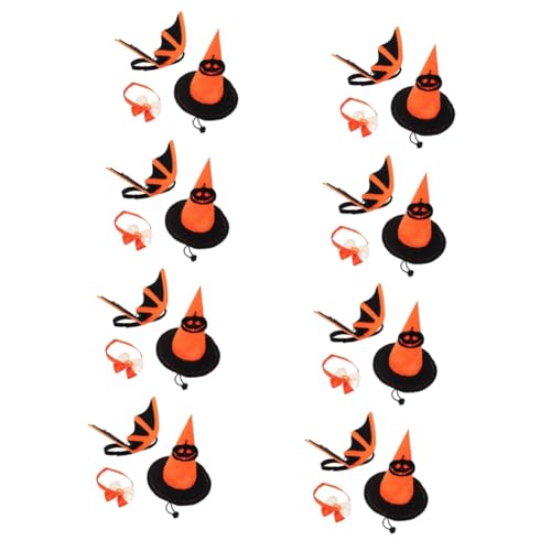 Sosoport 8 Sets Hundezubehör Haustier Halloween Kostüm Set Reflektierendes Halsband Entzückender Kürbishut Für Hundekatzen Rollenspiele Sosoport 8 Sets Hundezubehör Haustier Halloween Kostüm Set Reflektierendes Halsband Entzückender Kürbishut Für Hundekatzen Rollenspiele von Sosoport