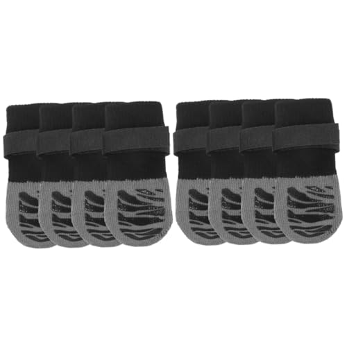 Sosoport 8 Stück Haustiersocken wasserdichte Socken Krallen rutschfeste Socken Welpenzubehör Austauschbare Hundepfotenschützer Bezaubernde Pfotenschützer Kleine Hundesocken Nylon von Sosoport