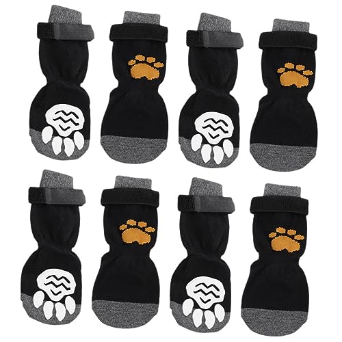 Sosoport 8St Haustier Hund Socken Schuhe für hundepfoten pfotenschutz für Hunde Haustierpfotensocken Baumwollsocken sockenschuhe atmungsaktiver Pfotenschutz kompakte Haustiersocken tragbar von Sosoport