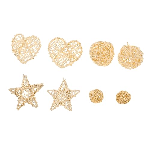 Sosoport 8stücke Rattan Wicker Bälle Für Kleintiere Kau Und Spielzeug Für Hamster Kaninchen Und Meerschweinchen Zahnpflege Und Beschäftigung von Sosoport