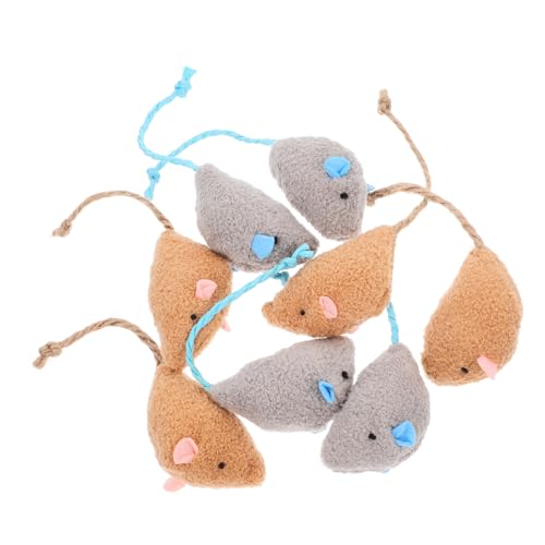 Sosoport Multifunktionales Katzenspielzeug Mäuse 8 Stück Interaktives Plüschmäusespielzeug für Hauskatzen Katzenbeißspielzeug Gefälschte Ratten Puzzle-Vogel Sosoport Multifunktionales Katzenspielzeug Mäuse 8 Stück Interaktives Plüschmäusespielzeug für Hauskatzen Katzenbeißspielzeug Gefälschte Ratten Puzzle-Vogel von Sosoport