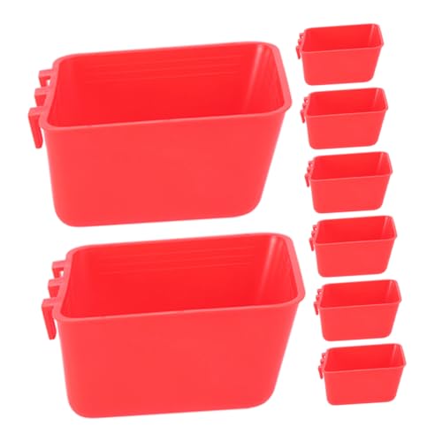 Sosoport 8stücke Teiliges Für Vögel Futter Und Wasserbehälter Für Papageien Hühner Und Kleintiere Und Praktisch Für Vogelkäfige Und Futterstationen von Sosoport
