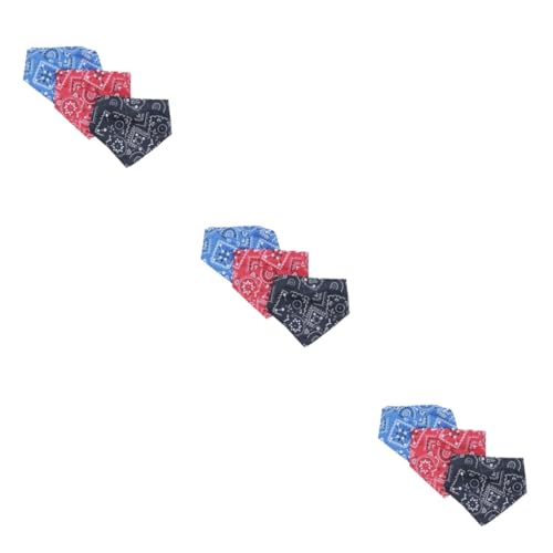 Sosoport 9stücke Teiliges Hundehalsband-bib Verstellbar Multifunktionales Dreieckstuch Für Kleine Bis Mittelgroße Hunde Rot Schwarz Und Blau Für Feste Und Alltag Sosoport 9stücke Teiliges Hundehalsband-bib Verstellbar Multifunktionales Dreieckstuch Für Kleine Bis Mittelgroße Hunde Rot Schwarz Und Blau Für Feste Und Alltag von Sosoport