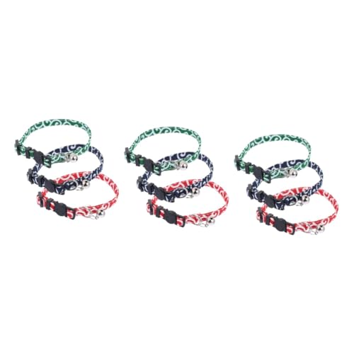 Sosoport 3sets Haustier Bogen Kragen Katze Glocke Kragen Leichte Einstellbare Halskette Für Ihre 3 Stücke * 3 von Sosoport