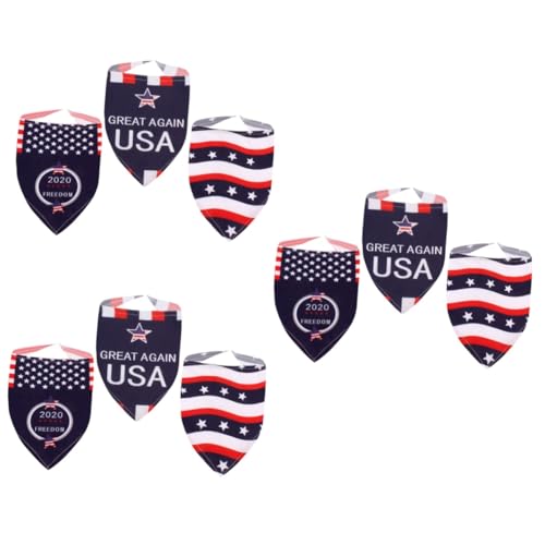 Sosoport 9 STK Hund Geburtstagsschal Labor Day Labour Day Haustier-Dreieck-Lätzchen Schleppleine Hundehalsband Hundehalstuch mit amerikanischer Flagge der Hund dreieckiger Schal Flaggenhund Sosoport 9 STK Hund Geburtstagsschal Labor Day Labour Day Haustier-Dreieck-Lätzchen Schleppleine Hundehalsband Hundehalstuch mit amerikanischer Flagge der Hund dreieckiger Schal Flaggenhund von Sosoport