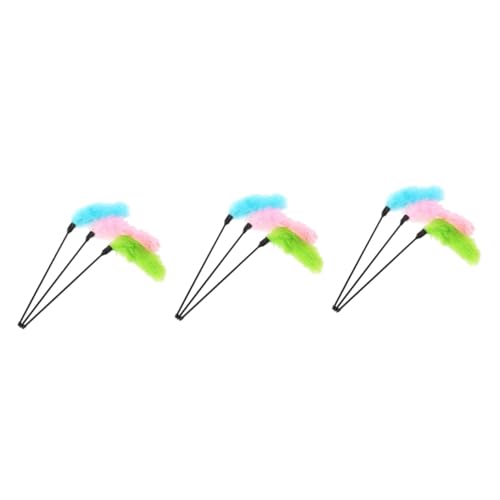 Sosoport 9stücke Plüsch Katzenspielzeug Mit Kurzem Stock Lustiger Katzenangel Zufälligen Farben Für Interaktive Spiele Mit Ihrer Katze Sosoport 9stücke Plüsch Katzenspielzeug Mit Kurzem Stock Lustiger Katzenangel Zufälligen Farben Für Interaktive Spiele Mit Ihrer Katze von Sosoport