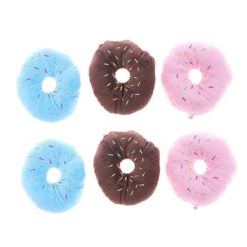Sosoport Quietschendes Kauspielzeug Für Hunde 9 Stück Plüsch-Donut-Form Spielzeug Für Welpen Kauspielzeug Für Hunde Zum Training Und Zahnen Sosoport Quietschendes Kauspielzeug Für Hunde 9 Stück Plüsch-Donut-Form Spielzeug Für Welpen Kauspielzeug Für Hunde Zum Training Und Zahnen von Sosoport