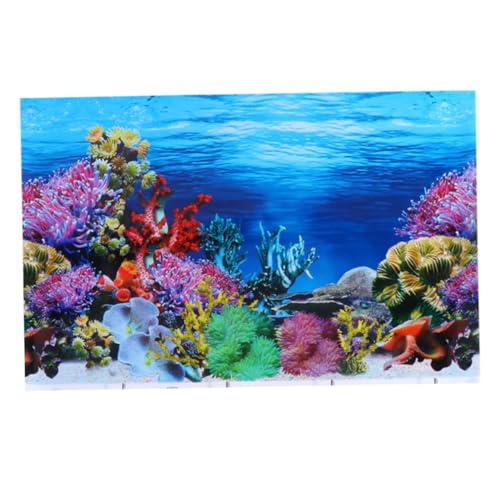 Sosoport Aquarium Hintergrundfolie Fische Wallpaper Doppelseitig Und Dekoration Für Aquarien Und Terrarien Fisch Tank Backdrop von Sosoport