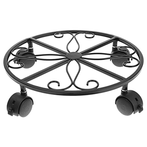 Sosoport Mobiler Blumentopfhalter-ständer Mit Bremsen Großer Durchmesser Eisen-blumentopf-Rack Sauber Und Ordentlich von Sosoport