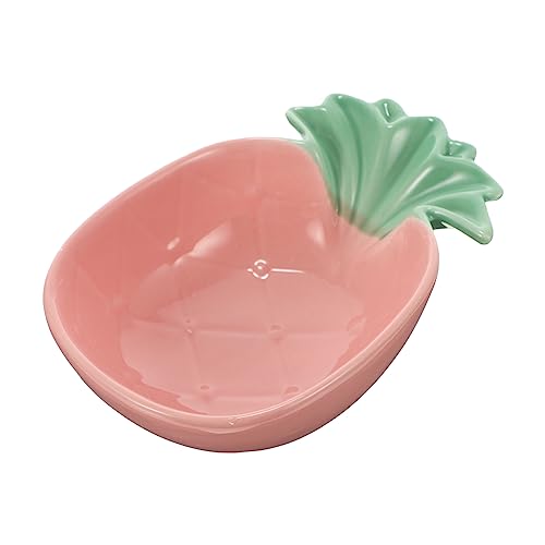 Sosoport Pet Feeding Bowl Aus Keramik Cartoon Erdbeer Design rutschfest Für Katzen Und Hunde Spülmaschinenfest Fütterungslösung Für Kleine Tiere Und Langlebig von Sosoport