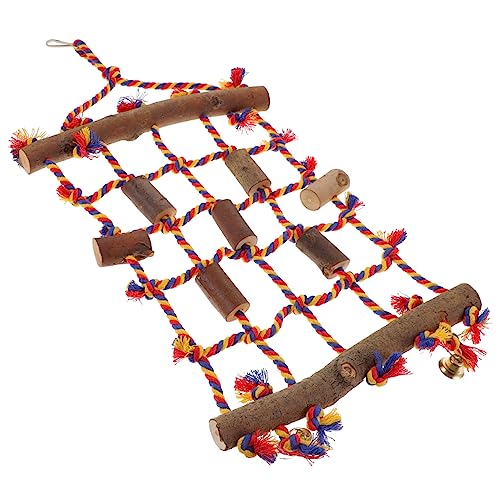 Sosoport Papagei Netting Spielzeug Vogel Klettern Net Für Ziervögel Holzrahmen Bunte Seil Schaukel Sosoport Papagei Netting Spielzeug Vogel Klettern Net Für Ziervögel Holzrahmen Bunte Seil Schaukel von Sosoport