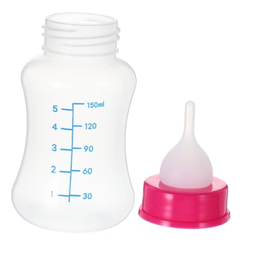 Sosoport Silikon-Flasche Für Haustiere 150 Ml Stillflasche Für Welpen Mit 4 Bürsten Sicher Zufällige Farbe Sosoport Silikon-Flasche Für Haustiere 150 Ml Stillflasche Für Welpen Mit 4 Bürsten Sicher Zufällige Farbe von Sosoport
