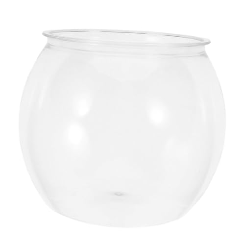 Sosoport Fischtank Rundes Aquarium Kunststoff Angelschale Kunststofftank Durchsichtig Schreibtisch Aquarium Durchsichtige Kunststoff Fischschale Schreibtisch Aquarium Kleines von Sosoport
