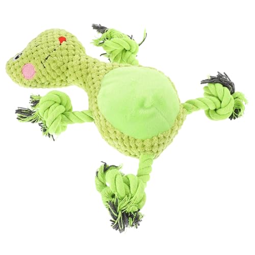 Sosoport Plüsch Hunde Spielzeug Für Kleine Und Mittelgroße Hunde Quietscher Und Interaktives Kauspielzeug Froschform Für Zahnung Und Spielspaß Fördert Mentale Und Langeweile von Sosoport