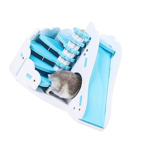 Sosoport Hamster Mit Runder Rutsche Und Schlafnest Für Kleine Haustiere Spielplatz Und Rückzugsort Blau Sosoport Hamster Mit Runder Rutsche Und Schlafnest Für Kleine Haustiere Spielplatz Und Rückzugsort Blau von Sosoport
