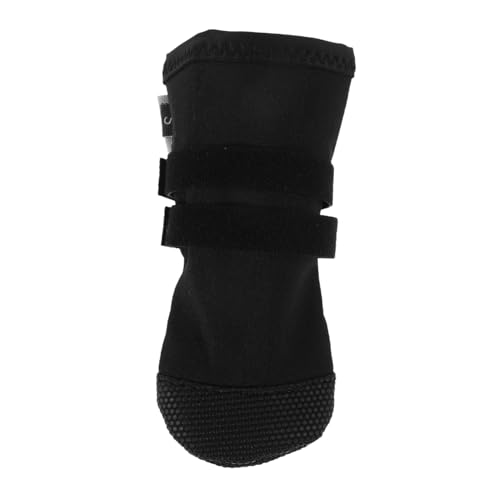 Sosoport Fußabdeckung für Haustiere Atmungsaktive Hundestiefel mit Pfotenschutz Regenstiefel für kleine Hunde Hundepfotenschuhe Lange Hundestiefel Hundefußabdeckungen Black von Sosoport