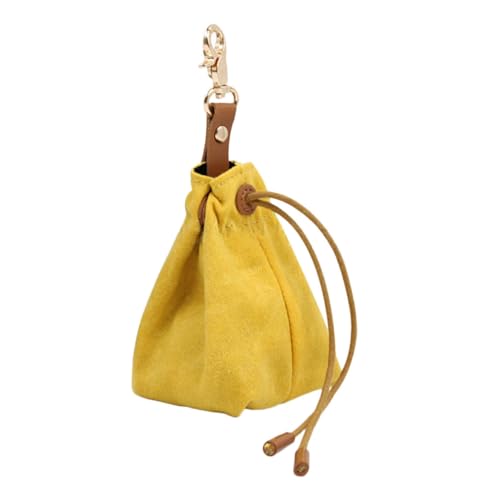 Sosoport Hundeleckerli-trainingstasche Canvas-Beutel Für Haustiere Leckerli-Beutel Für Wandertaschen Welpen-Snack-Tasche Gelb von Sosoport