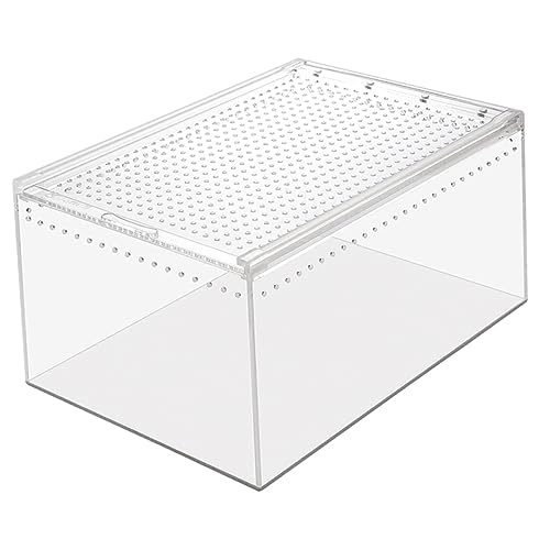 Sosoport Praktisches Reptiliengehege Kreatives Design Brutbox Für Schnecken Spinnen Vogelspinnen Und Eidechsen Reptilien-lebensraumbox von Sosoport