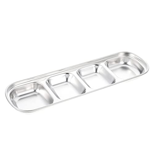 Sosoport Stainless Steel Hamster Feeder Mit Fächern Rutschfester Futter Und Wassernapf Für Kleine Tiere Für Hamster Mäuse Und Andere Haustiere von Sosoport