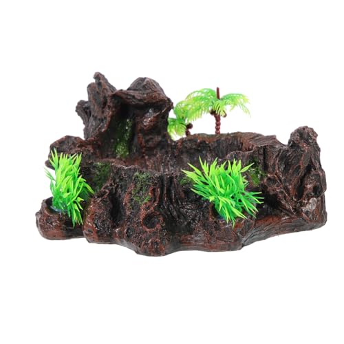 Sosoport Bearded Dragon Wasserschale Und Futternapf Dekorativem Für Reptilien Schildkröten Und Eidechsen Stabile Und Natürliche Futter Und Wasserstation Für Terrarien Und Aquarien von Sosoport