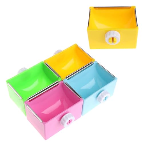 Sosoport Futter Und Wasserspender Für Kaninchen Abnehmbarer Korrosionsbeständiger Futternapf Für Käfige Quadratische Form Zufällige Farben Für Kleintiere Geeignet Sosoport Futter Und Wasserspender Für Kaninchen Abnehmbarer Korrosionsbeständiger Futternapf Für Käfige Quadratische Form Zufällige Farben Für Kleintiere Geeignet von Sosoport