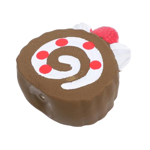 Sosoport Geräuscherzeugende Latexspielzeuge kleines quietschendes Hundespielzeug Quietschendes Welpenspielzeug Haustier-Latexspielzeug Hundereifen Kautspielzeug Emulsion Coffee von Sosoport