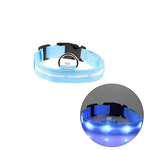 Sosoport -licht Hundehalsband Haustierhalsband Blinkendes Haustierhalsband Nachtsicherheit Leuchtend Im Dunkeln Größe M von Sosoport