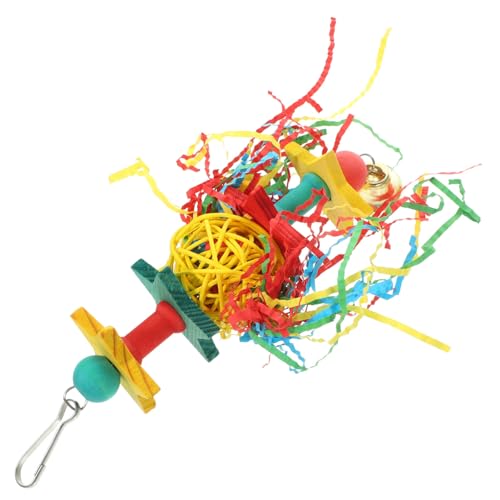 Sosoport Bunte Holzspielzeuge Für Vögel Hängendes Kau Und Spielzeug Für Papageien Fördert Aktivität Vogelkäfigen Für Wellensittiche Und Andere Vögel Sosoport Bunte Holzspielzeuge Für Vögel Hängendes Kau Und Spielzeug Für Papageien Fördert Aktivität Vogelkäfigen Für Wellensittiche Und Andere Vögel von Sosoport
