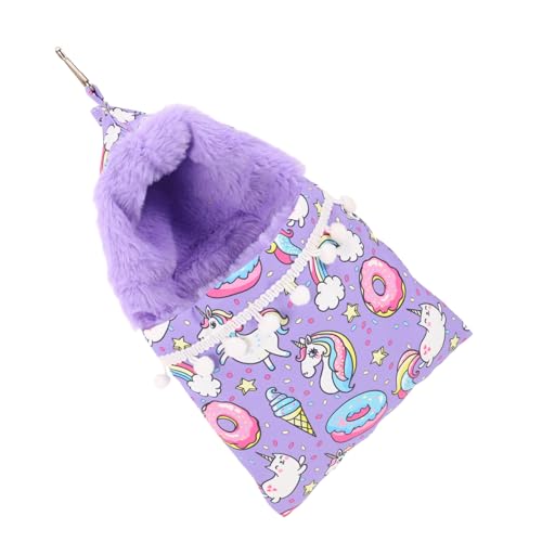 Sosoport Haustier Hängematte Chinchilla Warme Bett Hamster Hängen Schlaf Tasche Ratte Hängematte Frettchen Käfig Zubehör Gemütliche von Sosoport