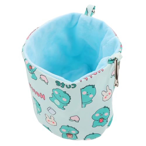 Sosoport Hamster-versteck Käfigzubehör Warmes Bett Hängematte Zum Aufhängen Für Meerschweinchen Frettchen Bequemes Atmungsaktives Canvas-Bett Kratzschutz – Grünes Dinosaurier-Design von Sosoport