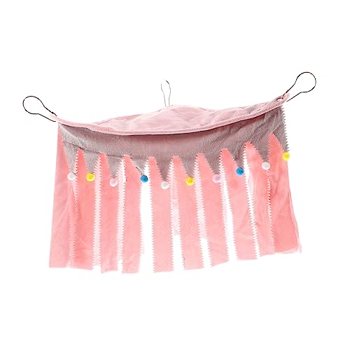 Sosoport Hamster Hängematte tierzelt kuschelhöhle haustierfeldbett Hamsterisiert Kleintierversteck Hamsterspielzeug Mäusekäfig Käfige Hase Hamster-Dreieck-Hängematte Tierheim Flanell Rosa von Sosoport