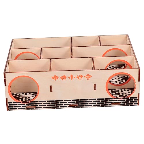 Sosoport Hamster Holzlabyrinth Tunnel Aktives Spielzeug Für Zwerghamster Und Mäuse Fördert Und Beschäftigung Für Käfige Und Spielbereiche Sosoport Hamster Holzlabyrinth Tunnel Aktives Spielzeug Für Zwerghamster Und Mäuse Fördert Und Beschäftigung Für Käfige Und Spielbereiche von Sosoport