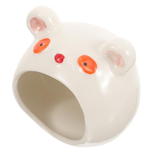 Sosoport Keramik Hamster Haus Bär Form Für Hamster Rückzugsort Kühlung Schlafnest Für Kleintierkäfig Sosoport Keramik Hamster Haus Bär Form Für Hamster Rückzugsort Kühlung Schlafnest Für Kleintierkäfig von Sosoport