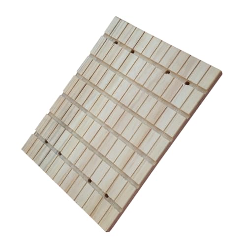 Sosoport Hamster- und Eichhörnchenspielzeug Beige Holz Kratzbrett Haustier Schleifspielzeug Haustierkäfig-zubehör Waschbare Rillen Sosoport Hamster- und Eichhörnchenspielzeug Beige Holz Kratzbrett Haustier Schleifspielzeug Haustierkäfig-zubehör Waschbare Rillen von Sosoport