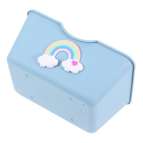 Sosoport Hamster Toilette Hamster bei Hamster Badewanne Hamster Pflege Zubehör Hamster Lebensraum Hamster Wanne Sandbehälter für Hamster Rennmaus-Badeschale Hamster verstecken Abs Sky-Blue von Sosoport
