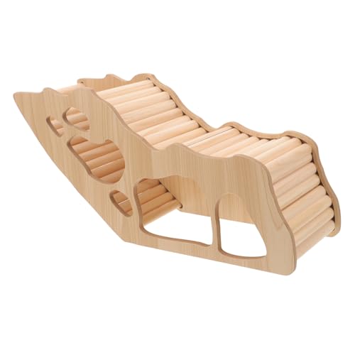 Sosoport Hamster Holzhaus Spielzeug Hamster Lebensraum Holzversteck für Hamsterkäfig von Sosoport