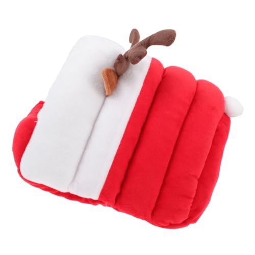 Sosoport Hamster -Versteck Kühlung Meerschweinchenkäfig Vlies Kabine Hund Nest Ding kleintierhaus Weihnachtsdeko für Kleintiere Hamsterhaus für den Haushalt warme Hamsterhütte Baumwolle rot Sosoport Hamster -Versteck Kühlung Meerschweinchenkäfig Vlies Kabine Hund Nest Ding kleintierhaus Weihnachtsdeko für Kleintiere Hamsterhaus für den Haushalt warme Hamsterhütte Baumwolle rot von Sosoport