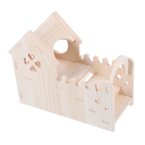 Sosoport Holz-hamsterhaus Mit Schlafhaus Für Hamster Zwergmäuse Ratten Und Kleintiere Zweistöckiger Lebensraum Mit Sichtfenster Für Haustierunterhaltung Sosoport Holz-hamsterhaus Mit Schlafhaus Für Hamster Zwergmäuse Ratten Und Kleintiere Zweistöckiger Lebensraum Mit Sichtfenster Für Haustierunterhaltung von Sosoport